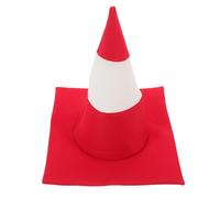 VALICLUD Chapeau de Fête de Cône de Signalisation Rouge et Blanc Accessoire Original pour Déguisement Cosplay et Anniversaire Léger et Réutilisable pour Fêtes à Thème et Événements