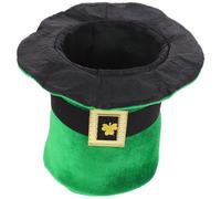 VALICLUD Chapeau de Fête Irlandais Vert à Trèfle, Style Classique Ajustable | Tissu Léger, Motif Trèfle, Look Festif pour Défilés, Soirées à Thème et Costumes de Saint-patrick