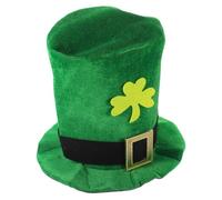 VALICLUD Chapeau Haut Vert Saint-patrick, Accessoire Réutilisable | Style Irlandais Classique, Tissu Léger, pour Photos, Cosplay, Fêtes à Thème, Garçon Fille et Amateurs