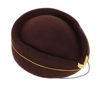 VALICLUD Chapeau Hôtesse de Air pour Femme Casquette de Cosplay Flight Attendant Accessoire de Costume de Spectacle Style Vintage Facile à Porter et Entretenir