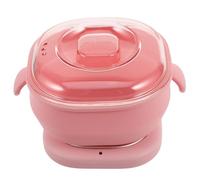 VALICLUD Chauffe-Cire Électrique Pliable Rose Pot en Silicone Antiadhésif Mini Chauffe-Cire Portable pour Épilation à Domicile Chauffe-Pot Cire Dure et Molle Usage Polyvalent Bras