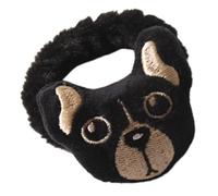 VALICLUD Cheveux de chiot satin queue de cheval filles Titulaires clip sur les queues de cheval pour les femmes jolis élastiques à cheveux bande de cheveux élastique Peluche Noir