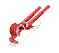 VALICLUD Cintreuse Manuelle de Tubes pour Cuivre et Aluminium Outil Compact et Portable pour Maintenance Hvac Réfrigération Automobile et Hydraulique Précision Triple Fente Rouge