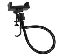VALICLUD Clip de Téléphone Noir en Abs pour Pied de Microphone Angle Réglable, Support Polyvalent pour Téléphone Portable de 6 à 10cm, pour Vloggers et Podcasters