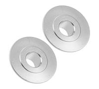VALICLUD Clips de Maintien de Positionnement pour Fauteuil Roulant en Alliage d'Aluminium, Diamètre 8 MM, Butée de Roulette de Remplacement, Lot de 2 Pièces Argentées, Accessoires de