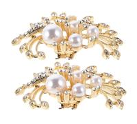 VALICLUD Clips Décoratifs pour Chaussures de Mariage Ornements Brillants pour Talons Hauts Accessoires de Chaussures avec Perles Clips Amovibles pour Cérémonies