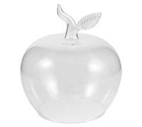 VALICLUD Cloche en Verre Transparente Anti-poussière Diamètre 12 Cm Ouverture 8 Cm, Dôme D’Exposition pour Objets de Collection et Fleurs Séchées, Bocal Décoratif Polyvalent pour Centre