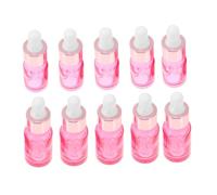 VALICLUD Coffret à Huiles Essentielles 10 Pièces Flacon Compte-gouttes Verre 5ml Et 10ml Rose Pour Voyage Accessoires De Distribution D'huiles Essentielles