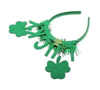 VALICLUD coiffe trèfle à quatre feuilles Journée des Saint-Patrick Costume de la Saint-Patricks jour de la saint patrick bandeaux de cheveux irlandais bandeau pour st patrick Plastique Vert