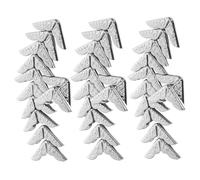 VALICLUD Coins de Protection en Métal Vintage 14mm, 40 Pièces Couleur Nickel, Protège-Coins pour Albums Photo, Scrapbooking et Cahiers Scolaires, Accessoires Décoratifs pour Livres