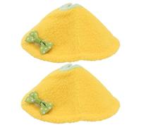 VALICLUD Collerette de Protection pour Perroquet Jaune en Polaire et Lin, Facile à Porter, Empêche Le Léchage, Lot de 2, Récupération Après Blessure Couleur Aléatoire