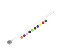 VALICLUD Collier Aromathérapie Arbre de Vie avec Diffuseur Huile Essentielle Médaillon Pendentif Acier Inoxydable Chaîne Ajustable Recharges Incluses