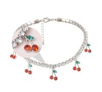 VALICLUD Collier Chaîne Plaqué Blanc avec Pendentif Petite Géométrique à de Cou pour Femme