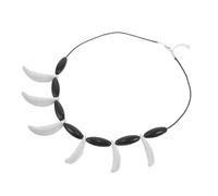 VALICLUD Collier Dent Homme Pendentif Résine Collier Tribal Nature Ajustable Accessoire Costume Préhistorique