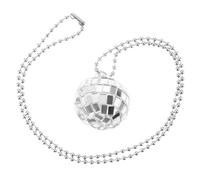 VALICLUD Collier Disco Femme Pailleté Boule à Facettes Lumineuse Accessoire Fête Anniversaire Bal Soirée Dancing Glamour