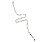 VALICLUD Collier Épais Alliage de Zinc Pendentif Bâton Personnalisé Chaîne pour Hommes et Femmes Collier Vague