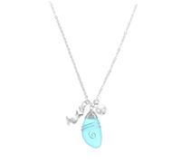 VALICLUD collier étoile de mer femme feminicene charbonnier féminin collier de plage collier de style marin collier fille collier habiller des bijoux collier simple résine Sky-blue