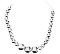 VALICLUD collier géométrique écharpe chèche beads feist feminicene accessoires de cou pour femmes bijoux perlés accessoires rétro collier de perles pour femmes Alliage de zinc Silver