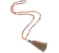 VALICLUD Collier Long Bohème à Perles Et Pendentif Pompon Pour Femmes Bijou De Plage Pour Pulls Et Sorties