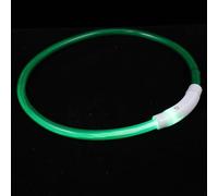 VALICLUD Collier Lumineux LED pour Chien Rechargeable USB Batterie 80 Ma 3.7v en PVC, Décoration pour Animaux Lors de Festivals ou Séances Photo, Solide et Sûr