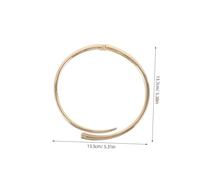 VALICLUD Collier Métallique Ouvert à Ressort Femme Design Géométrique Minimaliste Punk Élégant pour Sorties Fêtes et
