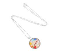 VALICLUD Collier pendentif artiste accessoires de peintre bijoux artistiques accessoires pour étudiants en art charme de la palette de peinture pendentif peintre Un verre