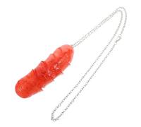 VALICLUD Collier Pendentif Hot-dog Réaliste en Métal, Collier Femme Amusant de Fausse Nourriture, Accessoire pour Fête et Couple, Bijou Original et Simulation de Hot-dog