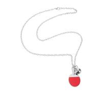 VALICLUD Collier Pendentif Raquette De Ping-pong Et Balle Miniature En Acier Inoxydable, Léger Et Confortable, Bijou Sportif Pour Femmes, Accessoire Mode Pour Fan De Tennis De Table Au Quotidien