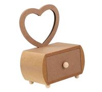 VALICLUD Commode Amour Boite Bague Table De Maquillage De Vanité Vanités De Maquillage Commode Enfant Commode De Vanité Jolie Commode Coiffeuse De Maquillage Commode pour Enfants Bois