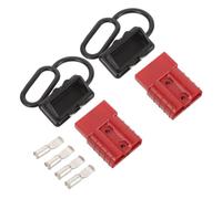 VALICLUD Connecteur Double Pôle avec Capuchon de Protection Prise Rapide Étanche pour Treuil de Récupération Chariot Élévateur et Remorque Contacts Cuivre Plaqué