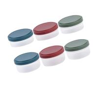 VALICLUD Contenants à Sauce Étanches en Plastique Réutilisables pour Préparation de Repas, Boîte de 6 Pièces pour Déjeuner, Pique-niques et Organisation des Sauces