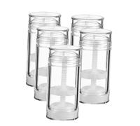 VALICLUD Contenants Vides Pour Crème Déodorant Lot De 5 Pièces 50 Ml Compact Léger Anti-fuite Portable Pour Voyage Camping Rechargeables Plastique