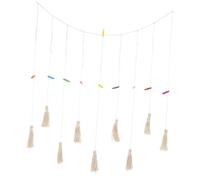 VALICLUD Corde à Suspendre pour Affichage de Photos avec Clips en Coton Naturel et Pinces en Bois Guirlande Photo Décorative Murale Originale pour Décoration Intérieure Porte-Photos