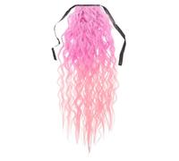 VALICLUD Corn Wavy Ponytail Hairpiece Extension De Cheveux Bouclée Et Ondulée De Synthétique à Clipser Pour Femmes Accessoire De Coiffure Tressé Avec Attache Pour Événements Et