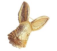 VALICLUD Corsage de lapin rétro accessoires de lapin décor de lapin mignon revers à revers lièvre épinglette de vêtements pour femmes broche lapin alliage Golden