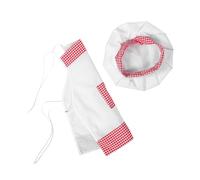 VALICLUD Costume de Chef Garçon Fille Ensemble Photographie Né Jours Comprend Un Tablier Bonnet pour Séances Photo Intérieures Tenue et pour Souvenirs Inoubliables