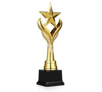 VALICLUD Coupe Étoile Décorative en Plastique Robuste Aspect Métal, Coupe de Célébration Polyvalente pour Cérémonie Sportive et Fête, Récompense Souvenir du Vainqueur, Modèle Yg229-a
