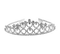 VALICLUD Couronne Cristal avec Peigne Strass pour Mariage Mariée et Fête Diadème Élégant pour Bal Anniversaire Cosplay et Cérémonie Femme