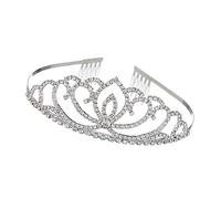 VALICLUD Couronne Cristal et Filles avec Peignes Tiare de Mariage Accessoire de Fête Performance