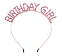 VALICLUD Couronne D'anniversaire pour Filles avec Strass Diadème Couronne de Reine Bandeau Accessoire de Fête pour Petites Filles