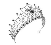 VALICLUD Couronne de Cheveux Accessoire Élégant et Confortable en Alliage Baroque Toile D'araignée Halloween de Mariée pour Costumes de Fête et Mascarades