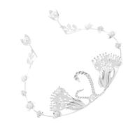 VALICLUD Couronne De Gâteau De Princesse Décorations De Fleurs Perles Pour Bouquets Décoration De Joyeux Anniversaire Petite Couronne De Mariage