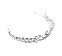 VALICLUD Couronne de Mariage Cristal Design Cœur de Tiare Accessoire pour Mariages Fiançailles et Fêtes