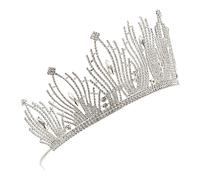 VALICLUD Couronne de Mariage Rhinestones Diadème Éblouissant pour Fête Anniversaire et Mariage Accessoire Élégant de Brillance Étincelante et Confort Optimal pour Événements Spéciaux