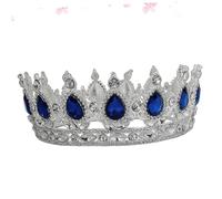 VALICLUD Couronne de Mariée et Bleu Accessoire de Tête Chic pour Mariage Fête ou Prom Ornement de Cheveux Distinctif