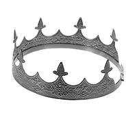 VALICLUD Couronne De Métal Couronne D'argent Couronne De Costume Couronne Goth Couronne Masculine Prince Couronne Hommes Couronne D'anniversaire Hommes Couronnes Pour Adultes Bandeau