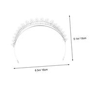 VALICLUD Couronne De Perles Coiffe De Perles Pour Mariage Diadème Bandeau De Mariée Coiffe De Mariée Première Communion Couronne De Princesse En Argenté
