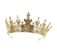 VALICLUD Couronne De Roi Pour Homme Coiffe Vintage Pour Représentations à Bal De Promo Et Anniversaire Événements à Thème Royal