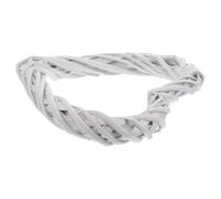 VALICLUD Couronne en Rotin de Cœur 20 CM Blanche Décoration Murale Artisanale pour Mariage Guirlande de Fleur en Vigne Naturelle Accessoire Décoratif Intérieur Polyvalent