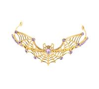 VALICLUD Couronne Métal Araignée Strass Bandeau Tiare Web Gothique pour Halloween Accessoire Festival et Cosplay Femme